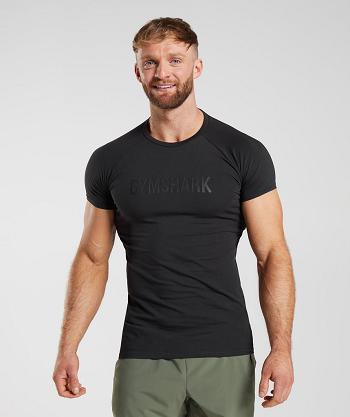 Gymshark Apollo T Shirts Herr Svarta | SE 3863EBC